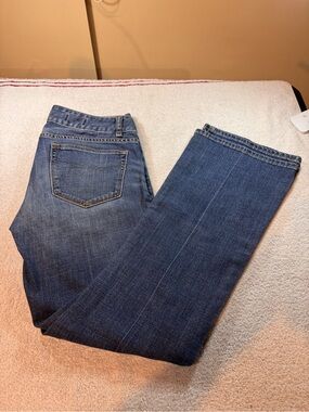Women's Gap 1969 Perfect Boot Blue Denim Jeans Size 2 Petite